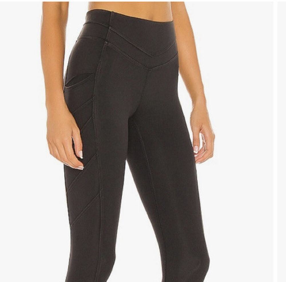 Free People FP Movement Black On Cloud Nine High Rise Leggings Womens Sz XS NWT